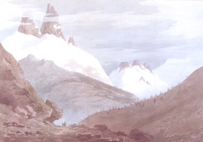 Chamonix und Martigny von John Robert Cozens